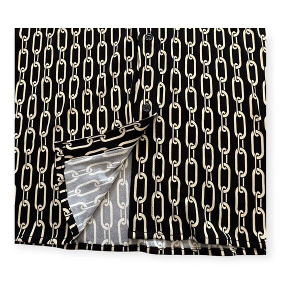 NILI LOTAN Celestine Print Shirt, Small Chain Print, Size L, MRSP $695 - Picture 10 of 16